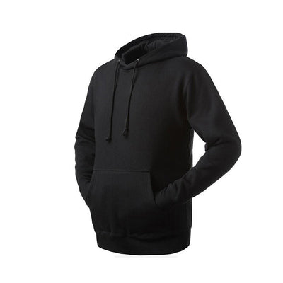 Suéter Hoodie Hombre Color Sólido Clásico - Image 3