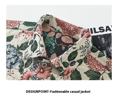 Chaqueta Floral Retro para Hombre - Estilo Vintage Trendy - Image 7