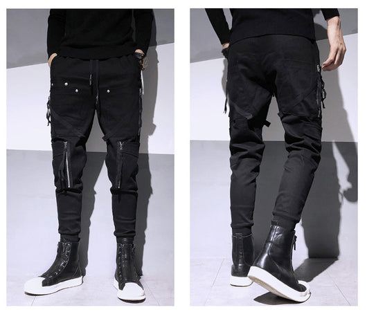 Overol Harem Slim Fit con Cierres Decorativos - Estilo Dark Fashion - Image 10