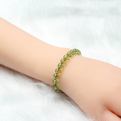 Pulsera de Cristal Peridoto Verde Hielo para Mujer