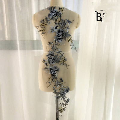 Vestido de Noche Infantil con Encaje Bordado Multicolor - Image 22