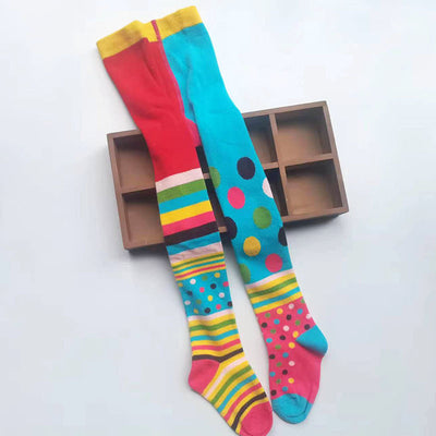 Medias Escolares de Contraste de Colores para Niñas - Algodón Premium - Image 17