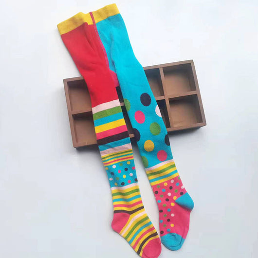 Medias Escolares de Contraste de Colores para Niñas - Algodón Premium - Image 17