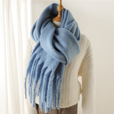 Bufanda Térmica Versátil con Borlas Extendidas para Invierno - Image 14