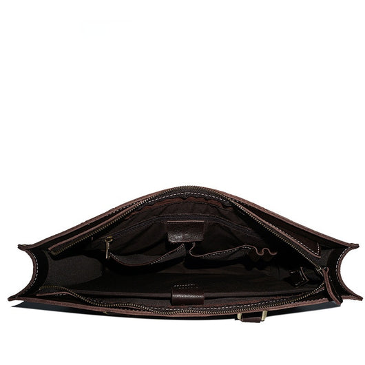 Bolsa Mensajera de Cuero Vacuno Engrasado Premium - Image 6