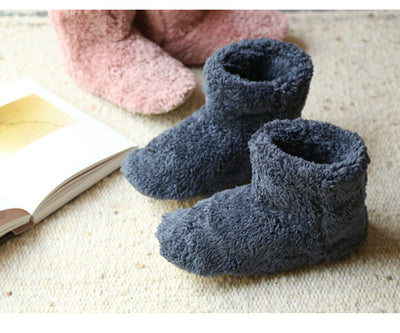 Botas Altas Estilo Japonés para Parejas con Bolsa y Zapatos de Felpa Coral - Image 17