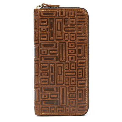 Billetera Larga Retro de Cuero Crazy Horse para Hombre - Image 4