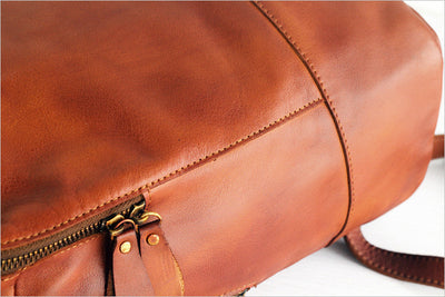 Bolsa de Viaje en Cuero Genuino con Acabado Vintage Artesanal - Image 4