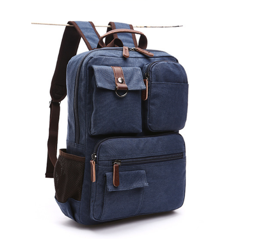 Mochila Universitaria Canvas 15 Pulgadas - Bolsa Laptop Resistente para Estudiantes - Image 9