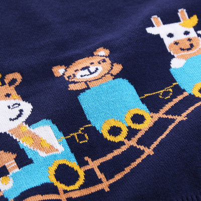 Polera de Punto Doble Capa para Niño en Algodón Color Ante - Image 4