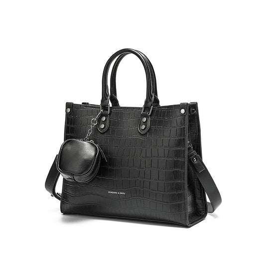 Bolso de Hombro con Patrón de Piedra