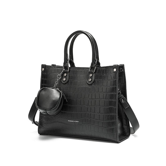 Bolso de Hombro con Patrón de Piedra