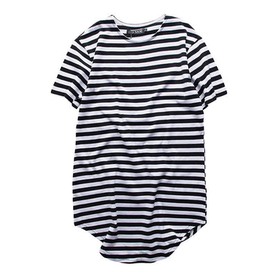 Playera Unisex de Rayas Cuello Redondo Largo - Estilo Mar y Alma - Image 4