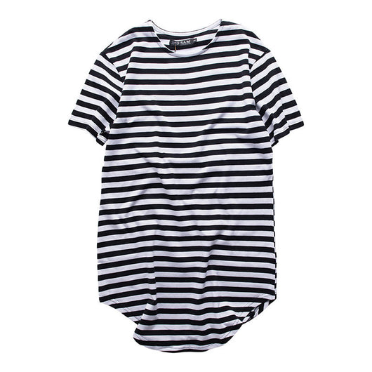 Playera Unisex de Rayas Cuello Redondo Largo - Estilo Mar y Alma - Image 4