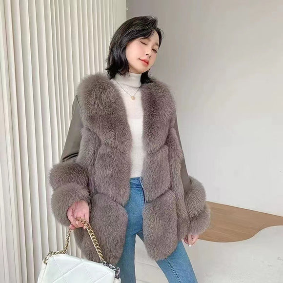 Abrigo de Una Pieza para Mujer Otoño e Invierno