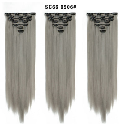 Set de Extensiones de Cabello con 16 Clips - Peluca de Fibra Sintética Premium - Image 34