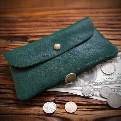 Billetera Retro de Cuero Genuino para Hombre - Ultradelgada y Artesanal - Image 5