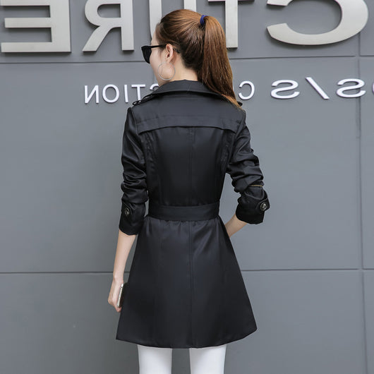 Abrigo Trench Coat Ajustado Talla Grande Largo Medio - Image 2