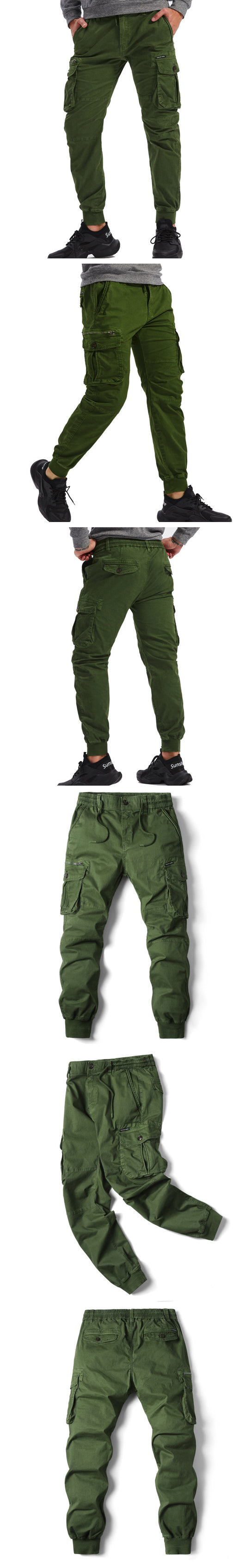 Pantalones de Trabajo Slim Fit Multibolsillos para Hombre - Image 22