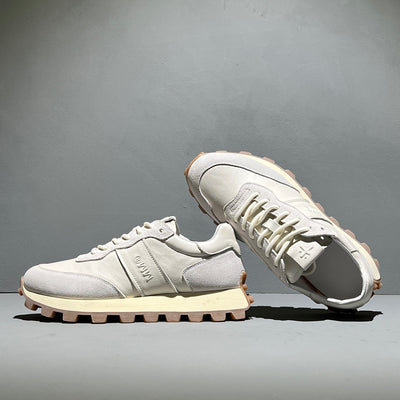 Zapatos Deportivos de Cuero para Hombre con Suela Gruesa y Cordones - Image 13