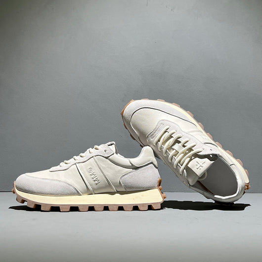 Zapatos Deportivos de Cuero para Hombre con Suela Gruesa y Cordones - Image 13