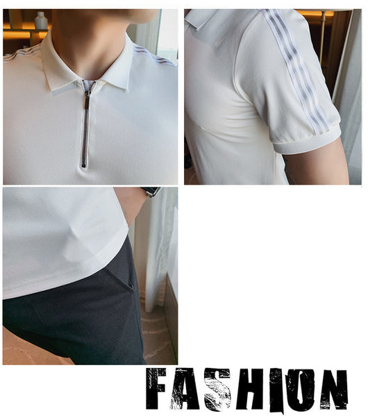 Polo Slim Fit con Cierre de Cremallera para Hombre - Image 12