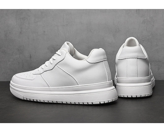 Tenis Blancos Bajos Estilo Coreano para Hombre - Image 10