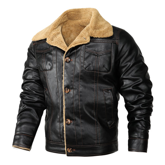 Chaqueta de Cuero para Hombre Casual Elegante Ajuste Moderno - Image 7