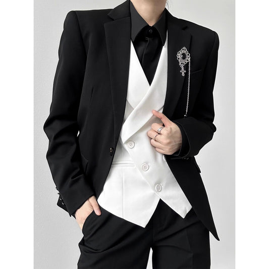 Chaleco de Traje para Mujer Blanco Entallado - Elegancia Sofisticada - Image 2