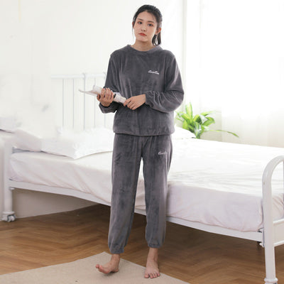 Pijama Cálido de Franela Japonesa para Otoño e Invierno - Image 16