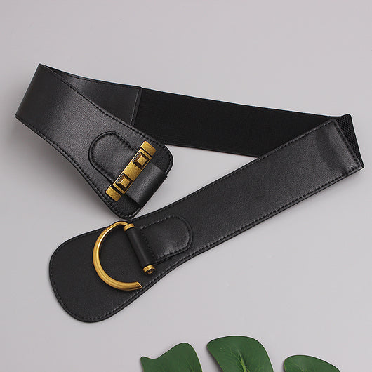 Cinturón Elástico Ancho para Mujer - Decorativo Versátil para Vestidos, Suéteres y Abrigos - Image 25