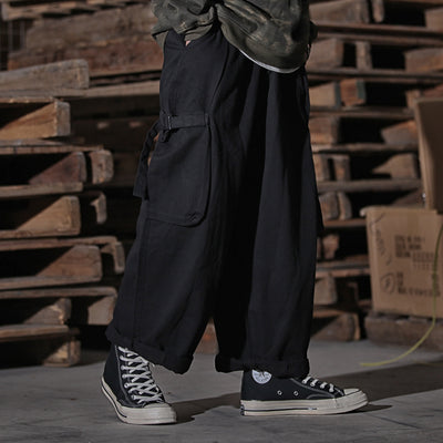 Pantalones de Trabajo Cargo Hombre Cintura Alta Pierna Ancha - Image 4