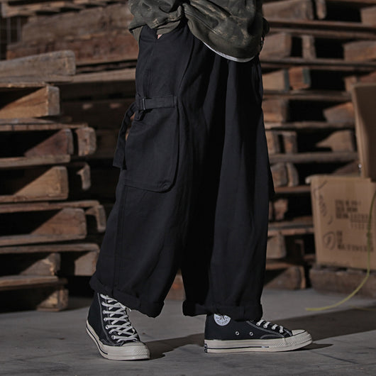 Pantalones de Trabajo Cargo Hombre Cintura Alta Pierna Ancha - Image 4
