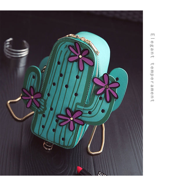 Mochila Cruzada Cactus Compacta