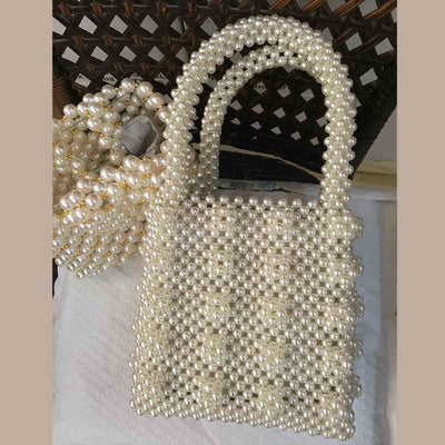 Bolso Tejido a Mano con Perlas - Image 19