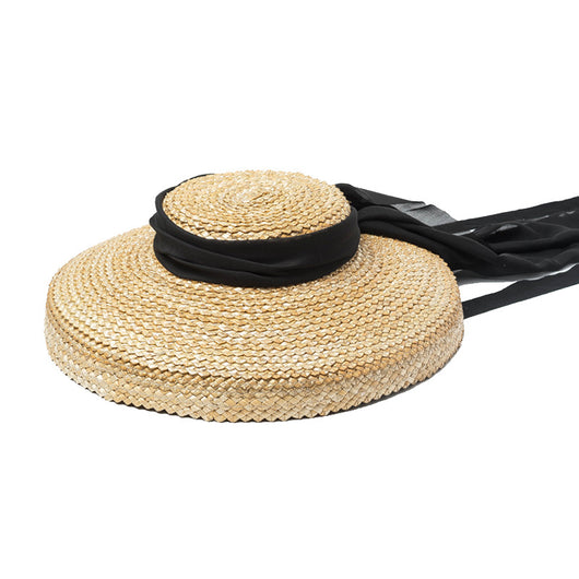 Sombrero Vintage de Chifón Plano y Elegante - Image 6