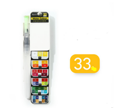 Set de Acuarelas Sólidas Portátil con Pincel de Agua Plegable - Image 19