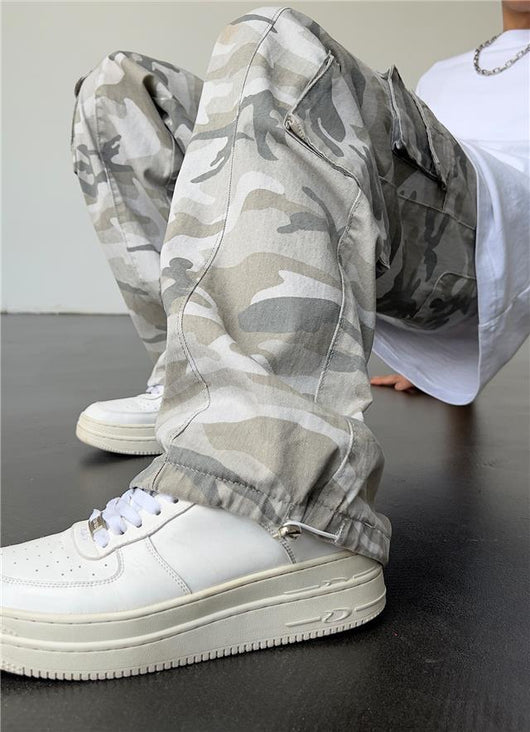 Pantalones Slim Drapeado de Corte Recto Estilo Urbano - Image 14