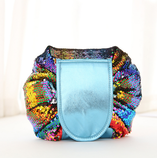 Bolsa de Maquillaje con Diseño de Lentejuelas Sirena - Organizador de Cosméticos Portátil - Image 7
