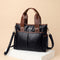 Bolso Mensajero de Cuero con Contraste Retro
