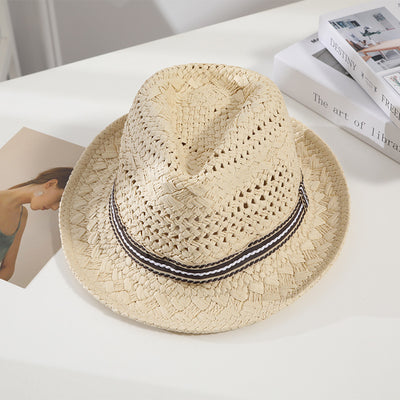 Sombrero de Paja Panamá para Padres e Hijos - Protección Solar Ceremonia Británica - Image 5