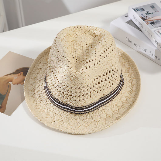Sombrero de Paja Panamá para Padres e Hijos - Protección Solar Ceremonia Británica - Image 5