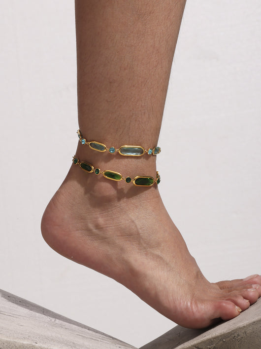 Pulsera de Tobillo Dorada 18k Lujo Playa - Joyería Elegante para Pie - Image 38