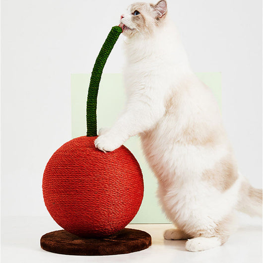 Juguete Interactivo de Gato con Forma de Cereza Naranja para Rascar - Image 3