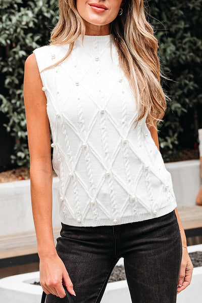 Blusa Básica Sin Mangas Cuello Redondo en Colores Sólidos - Image 18