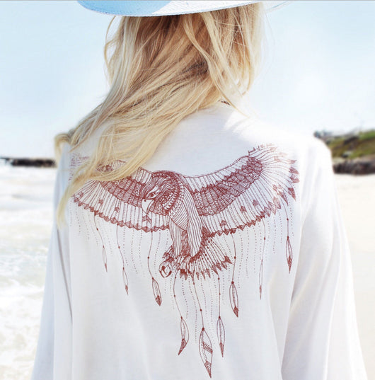 Cardigan con Estampado de Águila - Image 3
