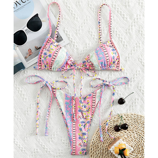 Traje de Baño Enterizo con Estampado Estilo Chino - Image 23