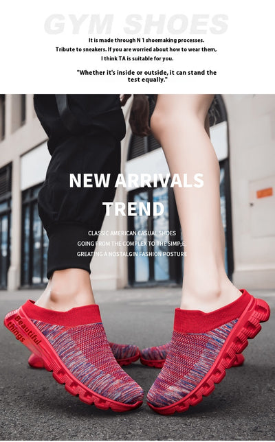 Mocasines Slip-On Flyknit Respirable - Zapatos Deportivos Casuales Trendy - Image 21