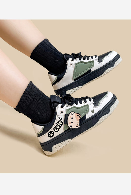 Tenis Casuales para Mujer con Combinación de Colores - Diseño Plano y Cómodo - Image 8