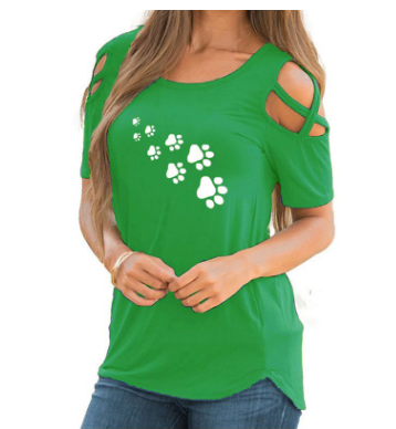 Playera Cuello Redondo con Estampado de Corazones - Image 4